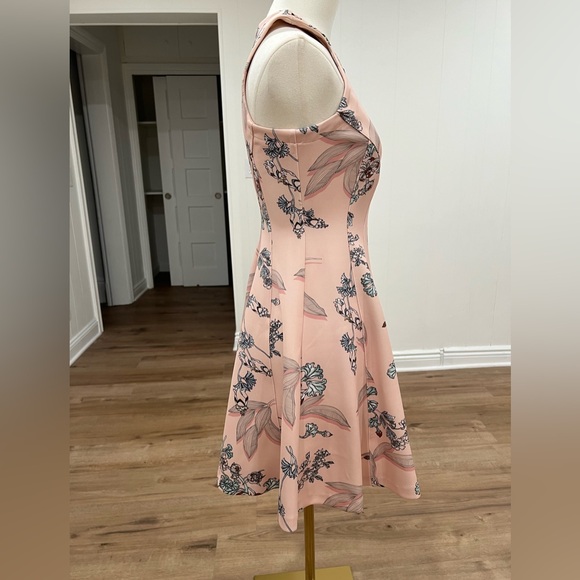 BAR III Bar III Zip-Front Fit Flare Scuba Dress, Chutney Combo - Picture 15 of 16